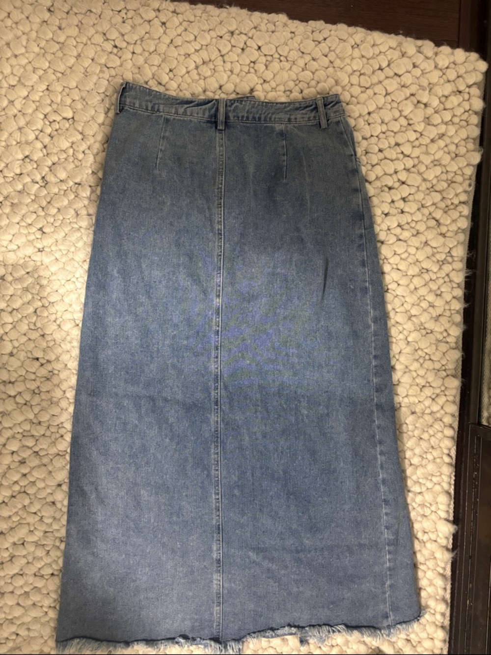 Commense Light Blue Denim Maxi Skirt - Picture 2 of 3